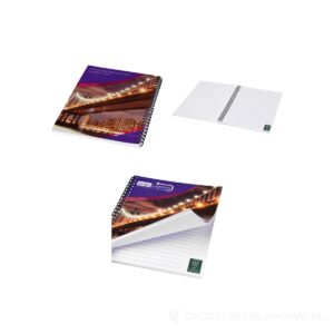 Desk-Mate® kołozeszyt A5 z zadrukowaną tylną okładką - czarny – zdjęcia produktu