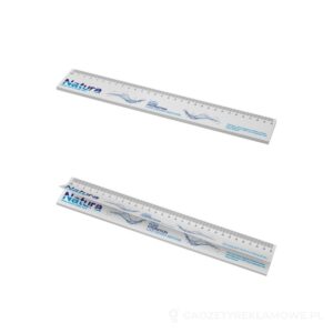 Sticky-Mate® recycled sticky notes with printed 30 cm ruler - biały – zdjęcia produktu