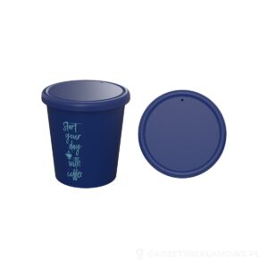 Americano® Piccolo kubek o pojemności 100 ml z pokrywką - niebieski – zdjęcia produktu