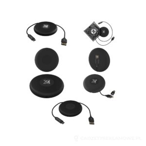 Podróżny podświetlany kabel SCX.design C18 - czarny – zdjęcia produktu