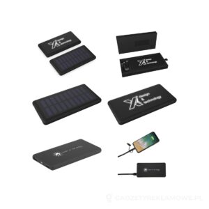Solarny podświetlany powerbank SCX.design P30 - czarny – zdjęcia produktu