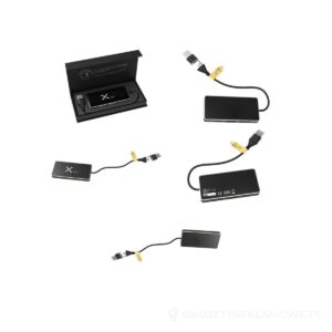 SCX.design H20 koncentrator USB 8 w 1 z podwójnym wejściem i 6 portami - czarny – zdjęcia produktu
