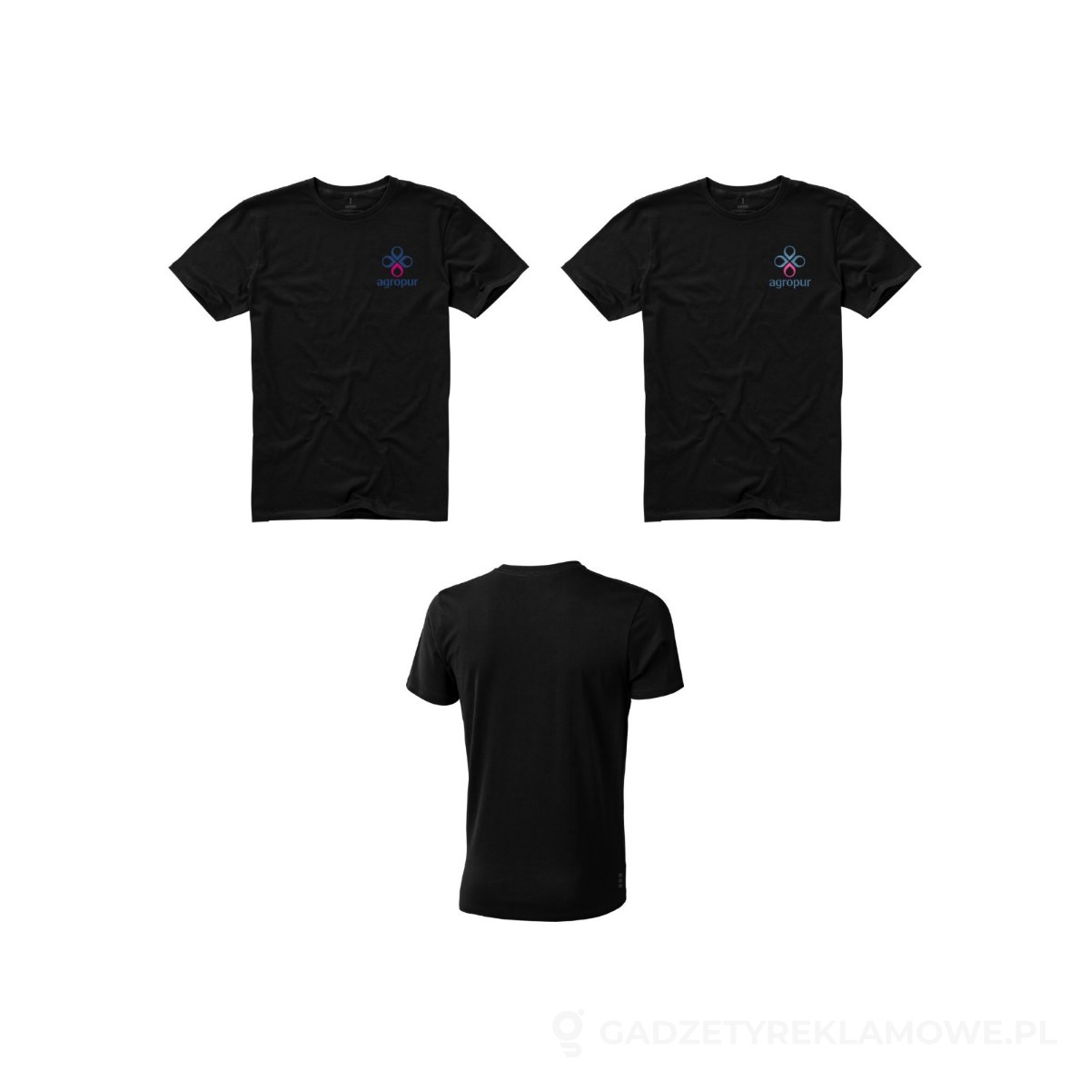 PFC-38011993-wariant-watermark Męski t-shirt Nanaimo z krótkim rękawem - czarny, L – zdjęcia produktu