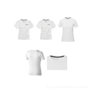 Damski t-shirt Nanaimo z krótkim rękawem - biały, M – zdjęcia produktu