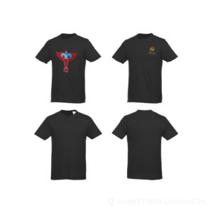 Męski T-shirt z krótkim rękawem Heros - czarny, S – zdjęcia produktu