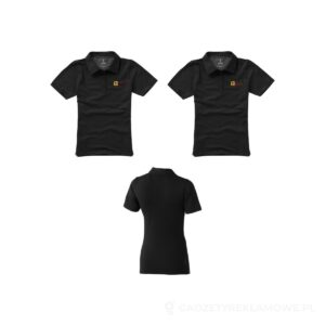 Damskie polo Markham z krótkim rękawem ze stretchu - czarny, S – zdjęcia produktu
