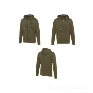 Męska rozpinana bluza z kapturem Arora - zielony, L – zdjęcia produktu