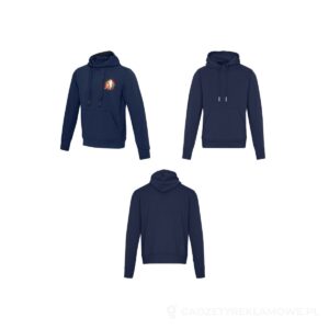 Laguna bluza unisex z kapturem - niebieski, L – zdjęcia produktu