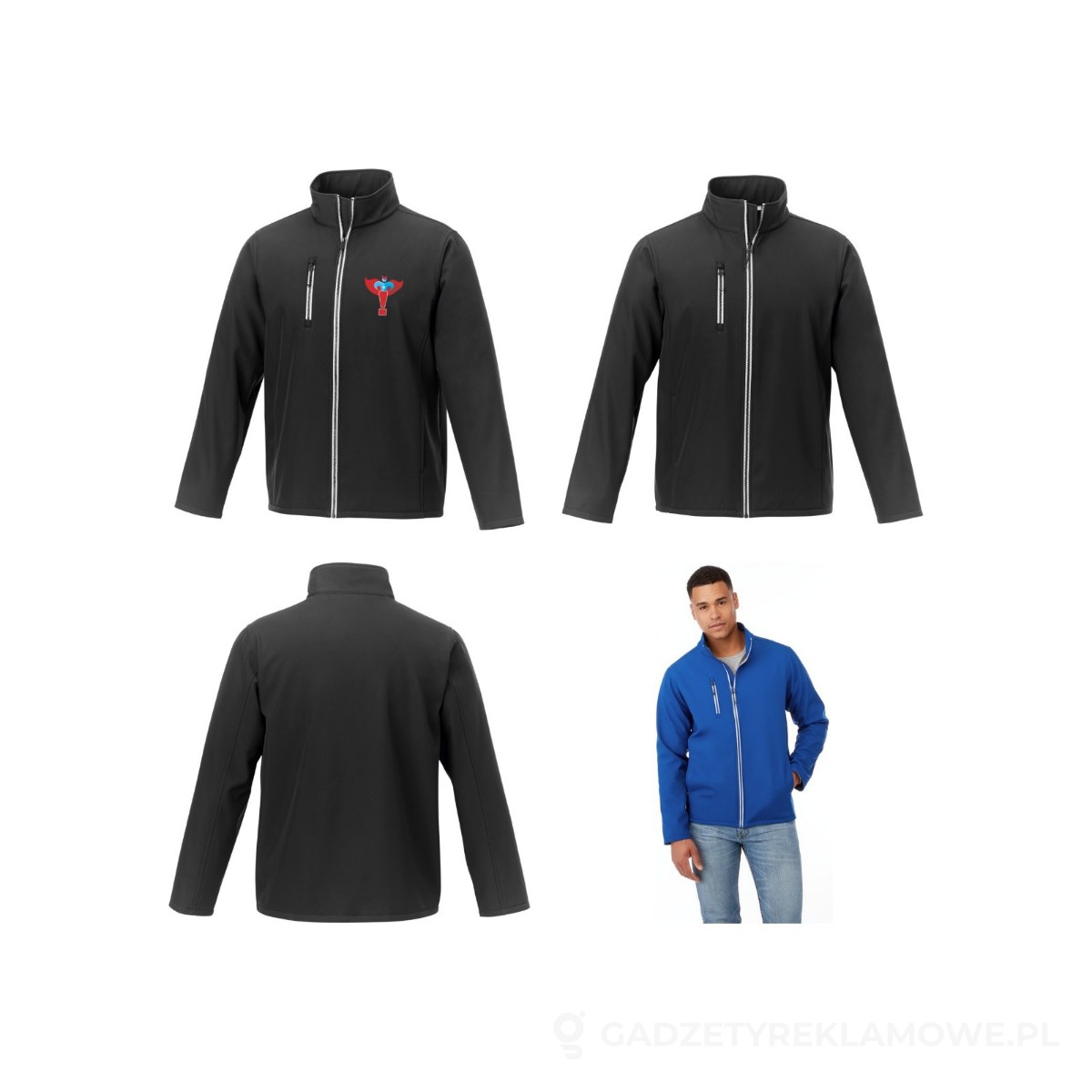 PFC-38323993-wariant-watermark Kurtka męska typu softshell Orion - czarny, L – zdjęcia produktu