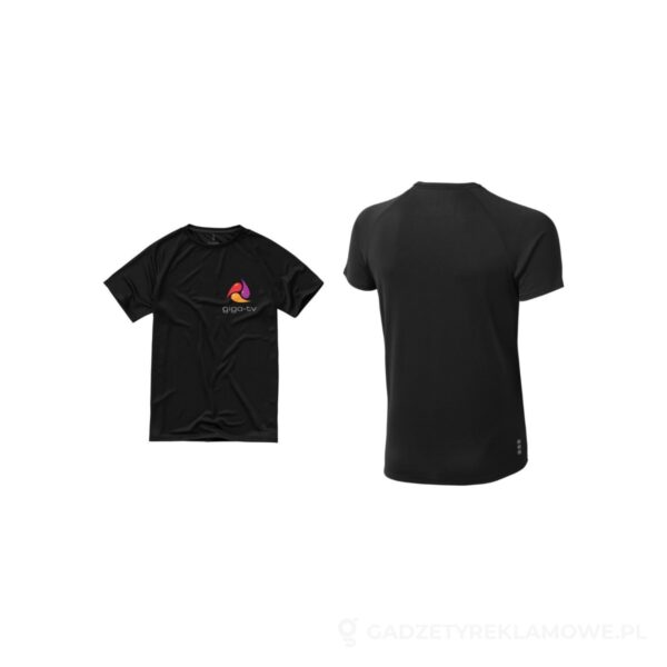 PFC-39010993-wariant-watermark Męski T-shirt Niagara z krótkim rękawem z dzianiny Cool Fit odprowadzającej wilgoć - czarny, L – zdjęcia produktu