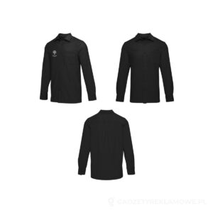 Alum koszula sztruksowa unisex - czarny, L – zdjęcia produktu