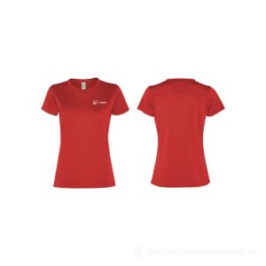 Damski t-shirt z krótkim rękawem Slam - czerwony, M – zdjęcia produktu
