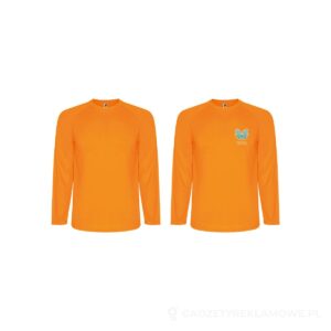 Męska koszulka sportowa Montecarlo z długim rękawem - pomarańczowy, L – zdjęcia produktu
