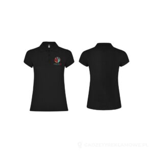 Star koszulka damska polo z krótkim rękawem - czarny, M – zdjęcia produktu