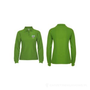 Estrella koszulka damska polo z długim rękawem - zielony, 3XL – zdjęcia produktu