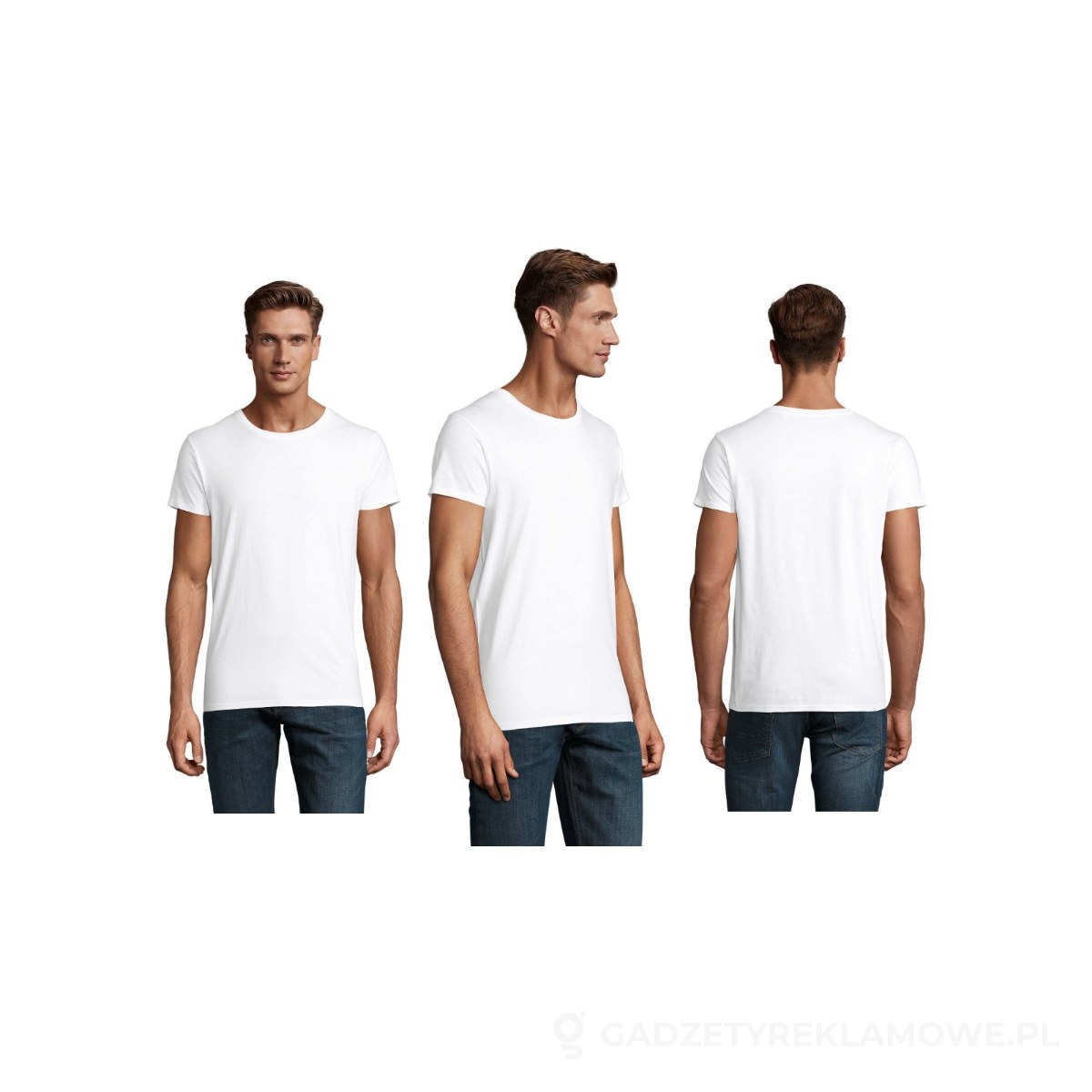 S03582-WH-L-wariant-watermark CRUSADER Koszulka męska 150 CRUSADER MEN - biały, L – zdjęcia produktu