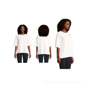 BOXY WOMEN T-SHIRT OVERSIZE BOXY WOMEN - ecru, L – zdjęcia produktu