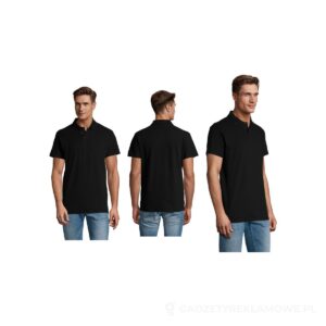 SPRING II MEN Polo 210g SPRING II - czarny, L – zdjęcia produktu