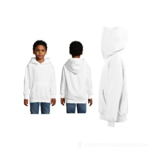 Bluza z kapturem SLAM KIDS SLAM KIDS - biały, L – zdjęcia produktu