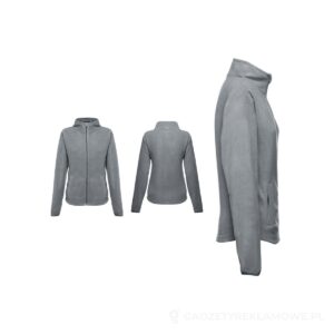THC HELSINKI WOMEN II. Damska bluza polarowa z poliestrowym taliowana - szary, M – zdjęcia produktu
