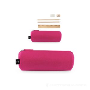 NOMAD. Wielofunkcyjne etui z filcu pochodzącego z recyklingu (100% rPET) z linijką, ołówkami, gumką i temperówką - różowy – zdjęcia produktu