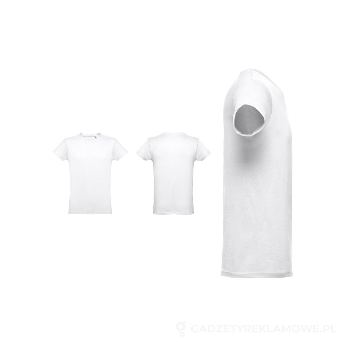 STR-30103-106-3XL-wariant-watermark THC LUANDA WH 3XL. Męski t-shirt - biały, 3XL – zdjęcia produktu