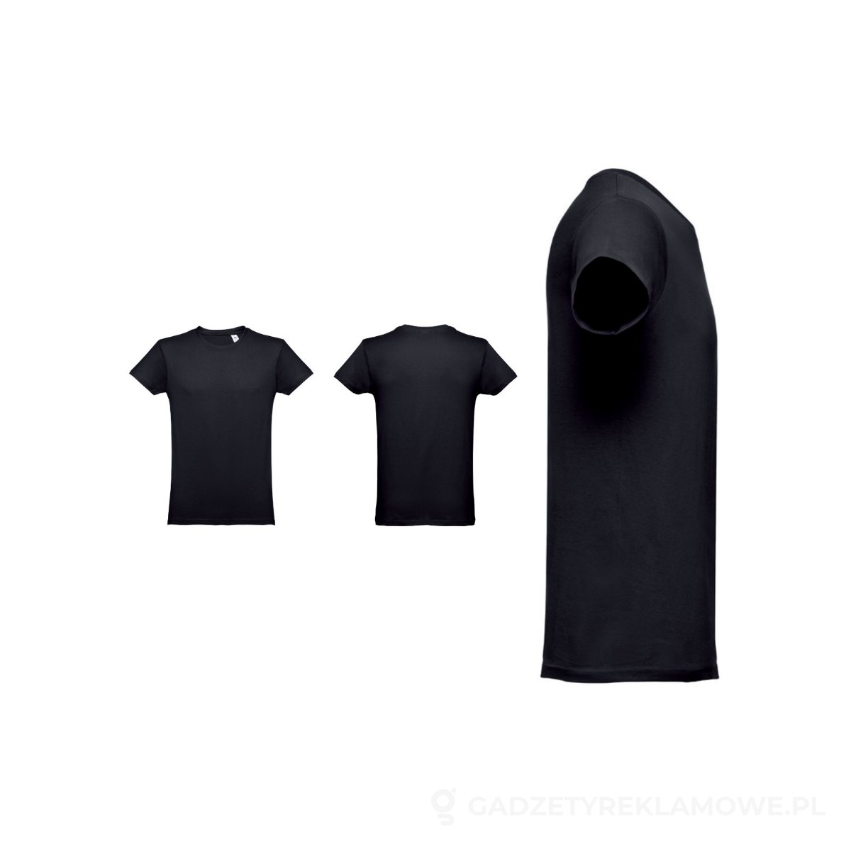 STR-30104-103-3XL-wariant-watermark THC LUANDA 3XL. Męski t-shirt - czarny, 3XL – zdjęcia produktu
