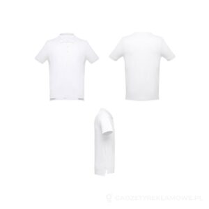 THC ADAM 3XL WH. Męski polo t-shirt - biały, 3XL – zdjęcia produktu