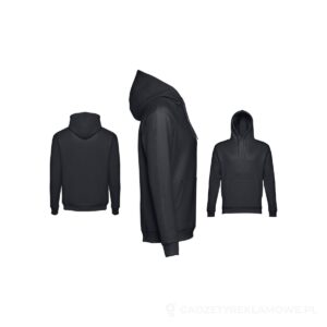THC PHOENIX. Bluza (unisex) z kapturem z bawełny i poliestru - czarny, L – zdjęcia produktu