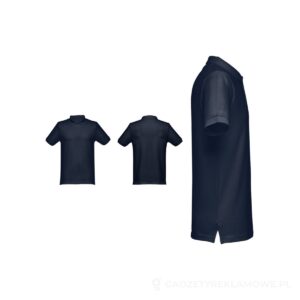 THC MONACO. Męski polo t-shirt - granatowy, XL – zdjęcia produktu