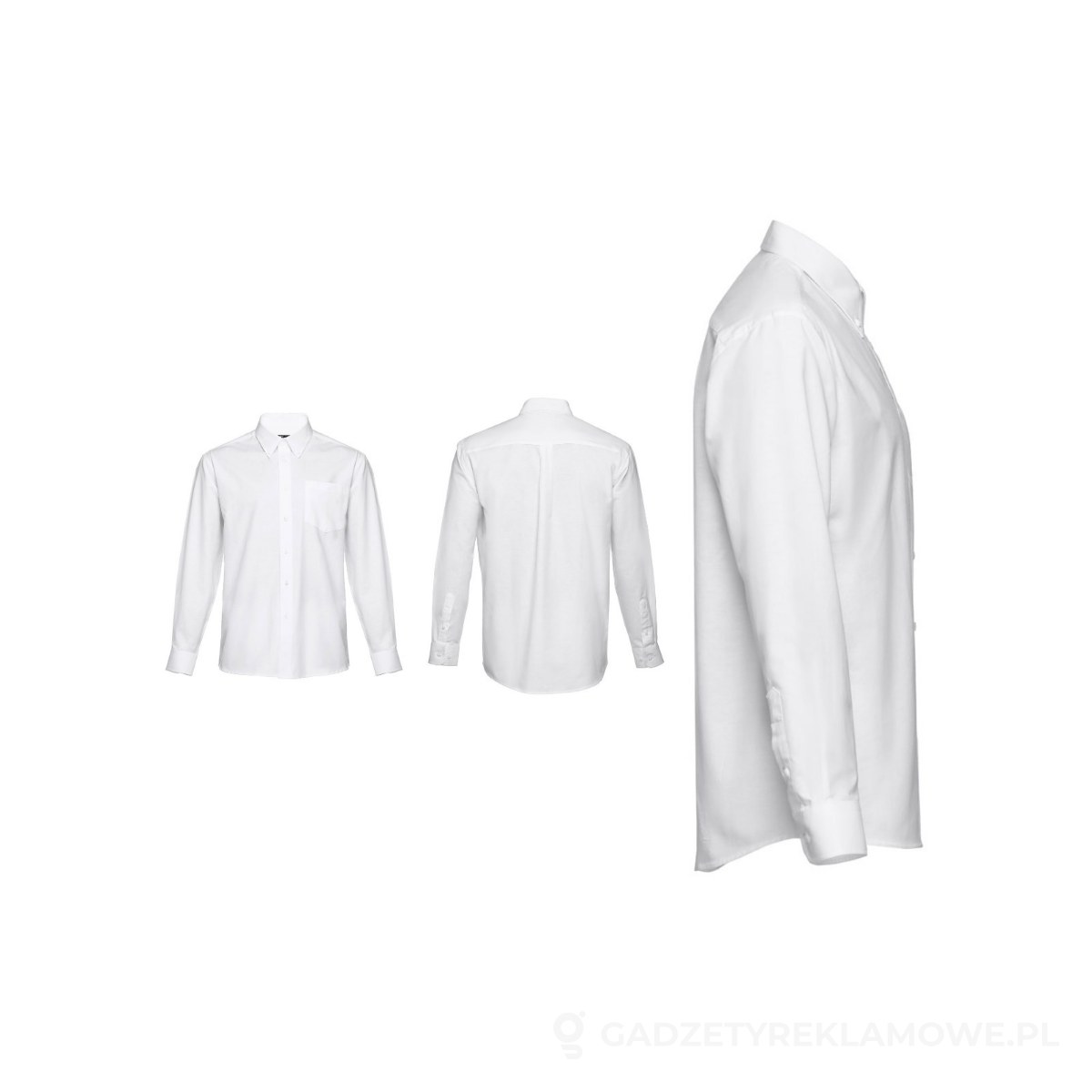 STR-30196-106-L-wariant-watermark THC TOKYO WH. Męska koszula oxford - biały, L – zdjęcia produktu