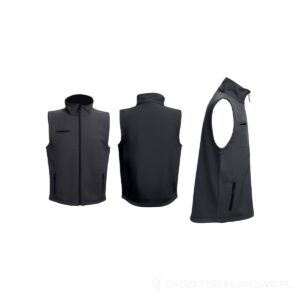 THC BAKU. Uniwersalna kamizelka, softshell - czarny, L – zdjęcia produktu