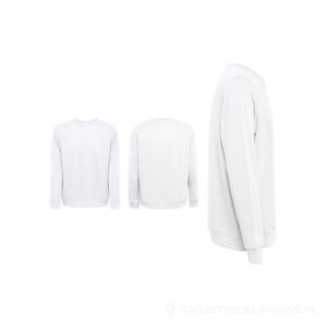 THC COLOMBO WH. Bluza (unisex) z włoskiej frotte bez zapięcia. Kolor biały - biały, 3XL – zdjęcia produktu
