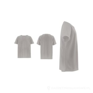 THC MOVE KIDS. T-shirt poliestrowy z krótkim rękawem dla dzieci - jasnoszary, 12 – zdjęcia produktu