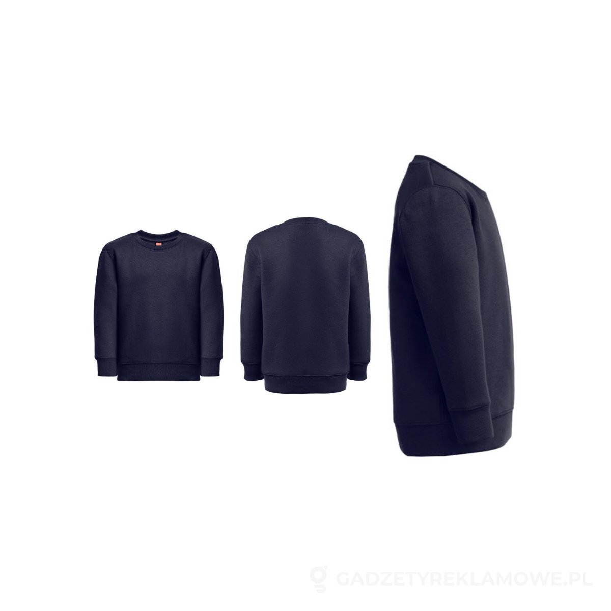 STR-30287-134-10-wariant-watermark THC DELTA KIDS. Bluza dziecięca z bawełny i poliestru z recyklingu - granatowy, 10 – zdjęcia produktu