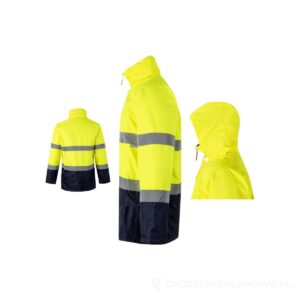 VL THEMIS. Dwukolorowa kurtka (190 g/m²) z poliestru (100%) z powłoką PU – zdjęcia produktu