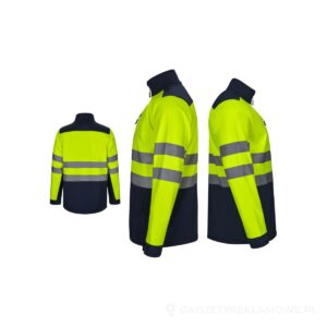VL HESTIA LARGE. Dwukolorowa kurtka soft shell (280 g/m²), z polarową podszewką i membraną TPU, z poliestru (96%) i elastanu (4%) – zdjęcia produktu