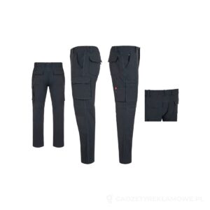 VL NYMPHS. Spodnie 4-Xtreme z tkaniny skośnej (280 g/m²) wykonane w 100% z elastomultiestru EME - ciemnoszary, M – zdjęcia produktu