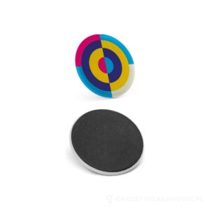Button P'IN 2. Button P'IN 2. Okrągły magnes - czarny – zdjęcia produktu
