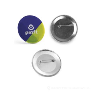 Button P'IN 6. Button P'IN 6. Okrągła przypinka - srebrny – zdjęcia produktu