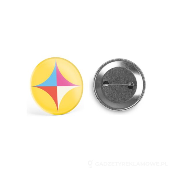 STR-73129-340-wariant-watermark Button P'IN 9. Button P'IN 9. Okrągła przypinka - srebrny – zdjęcia produktu
