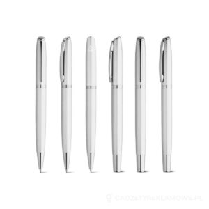 RE-LANDO-SET. Zestaw długopis i pióro kulkowe z korpusem wykonanym w aluminium pochodzącego z recyklingu (100% rAL) - srebrny – zdjęcia produktu