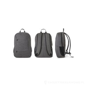 BUSINESS. Plecak na laptopa 300D 100% rPET - ciemnoszary – zdjęcia produktu