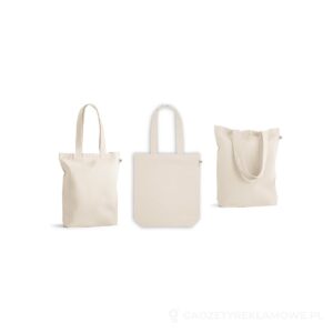 HARBOR. Torba wykonana w bawełny pochodzącej z recyklingu (70%) i poliestru (30% rPET) (280 g/m²) - naturalny – zdjęcia produktu