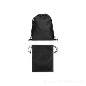 GIFT BAG M. Torba z włókniny średniej wielkości (60 g/m²) zgrzewana termicznie - czarny – zdjęcia produktu