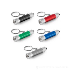 LERGAN. Aluminiowy brelok z latarką 3 LED – dostępne kolory
