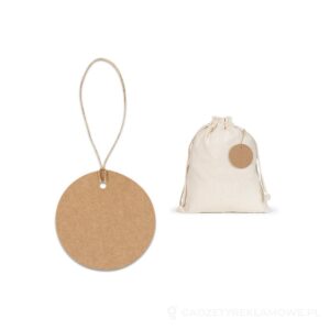 LABEL ROUND. Okrągła etykieta wykonana w 100% z papieru pochodzącego z recyklingu (700 g/m²) - naturalny – zdjęcia produktu