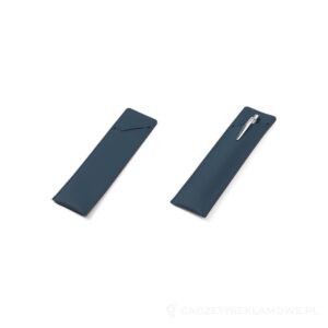 VENTURE PEN. Etui na długopis z PU - granatowy – zdjęcia produktu