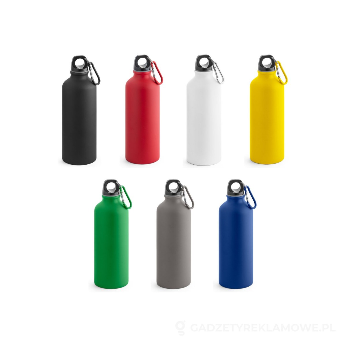 STR-94246-kolorow-watermark COLLINA. Aluminiowa butelka z karabińczykiem 540 ml – dostępne kolory