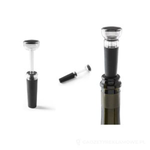 VIOGNIER. Korek do wina z pompką próżniową - czarny – zdjęcia produktu